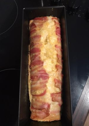 Baconös-sajtos csirkemell őzgerinc formában recept fotója