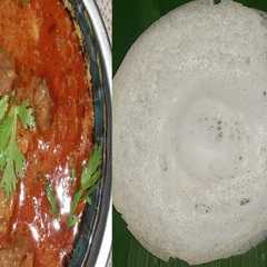A picture of ஆப்பம் மட்டன் குழம்பு (Aapam Mutton Kulambu Recipe In Tamil).