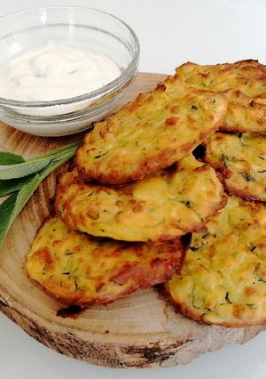 A picture of Baked Zucchini Fritters.