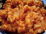 A picture of riced veggies