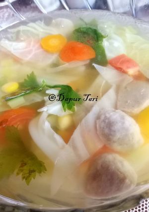 Foto resep Sup jagung dan bakso