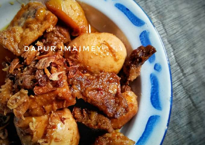 Resep Krengsengan daging,telur kentang Anti Gagal