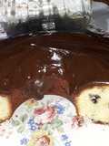 Torta de limón con chispitas de chocolate