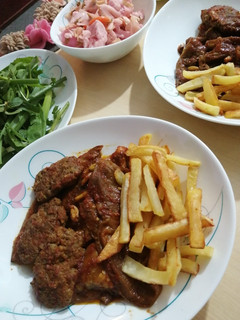 عکسی از دستور خورش بادمجان و بامیه