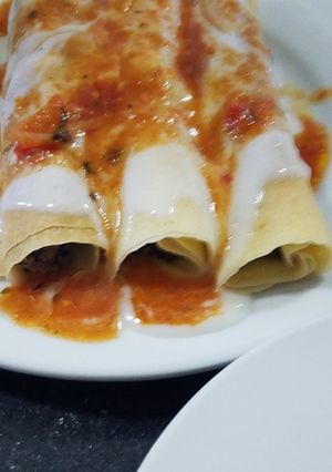 Una foto de Canelones de carne