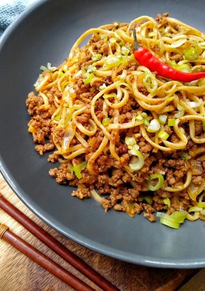 A picture of Beef Fire Noodles 🔥.