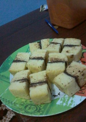 Foto resep Cheese cake kukus lapis coklat