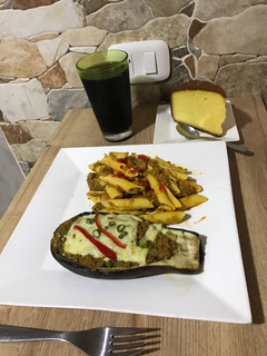 Una foto de Berenjenas gratinadas