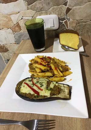 Una foto de Berenjenas gratinadas