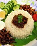 Nasi Lemak (Fragrant Coconut Rice - Malaysian Style)