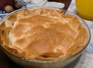 Una foto de Tarta de atún y champiñones