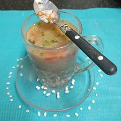 A picture of Nutritious Pearl Barley Soup (Soup e jo).