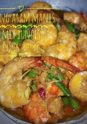 Foto resep Udang Asam Manis Mix Buncis