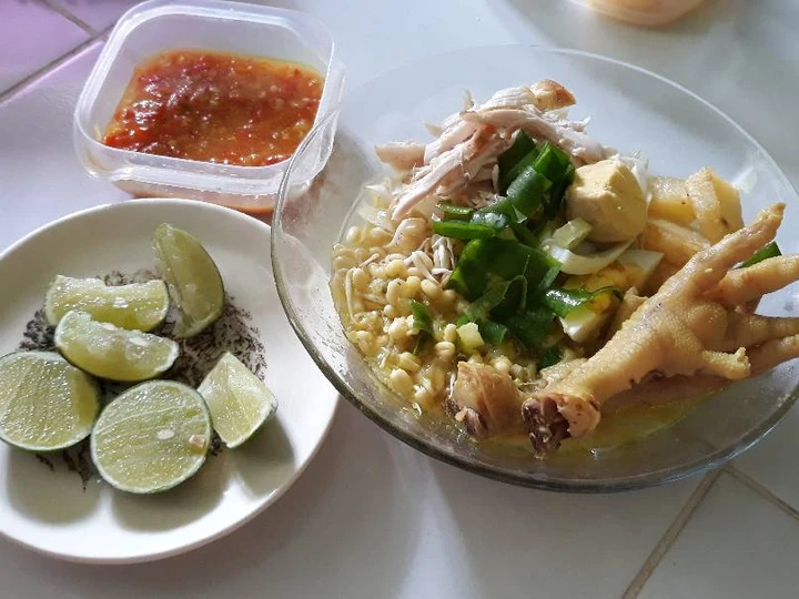 Langkah Gampang Menyiapkan Resep Soto Ayam Ceker (tanpa mecin) yang Uenak Anti Ribet, Sempurna