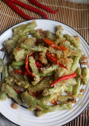 Foto resep Buncis Asin Pedas Ala resto