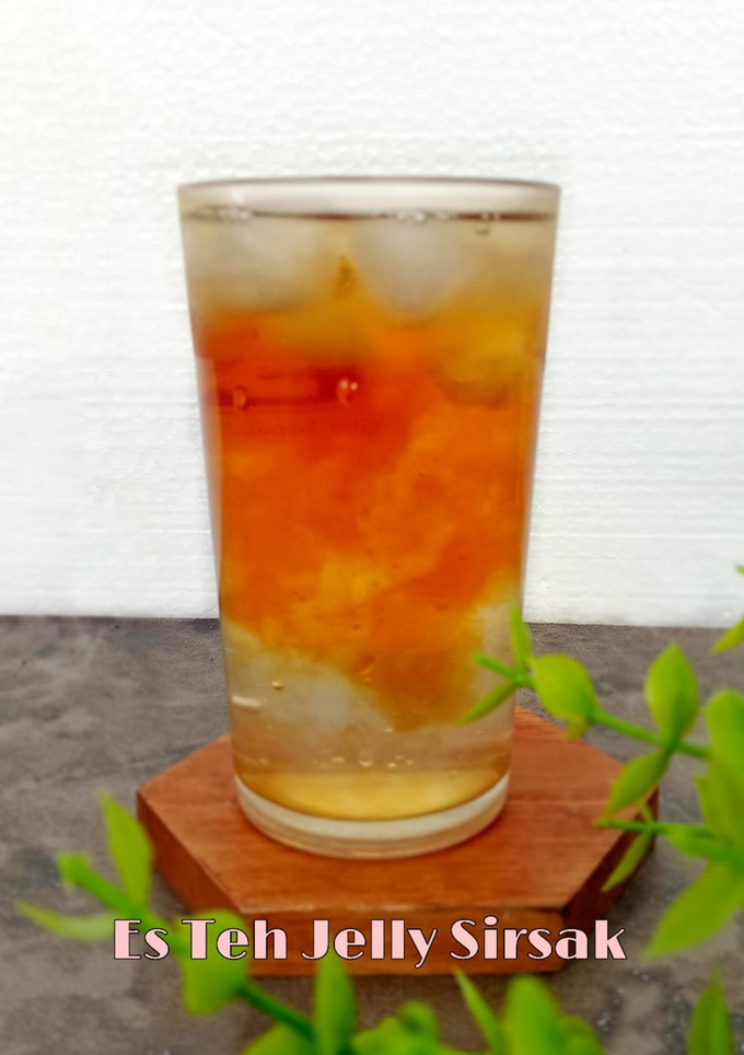 Foto resep Es Teh Jelly Sirsak