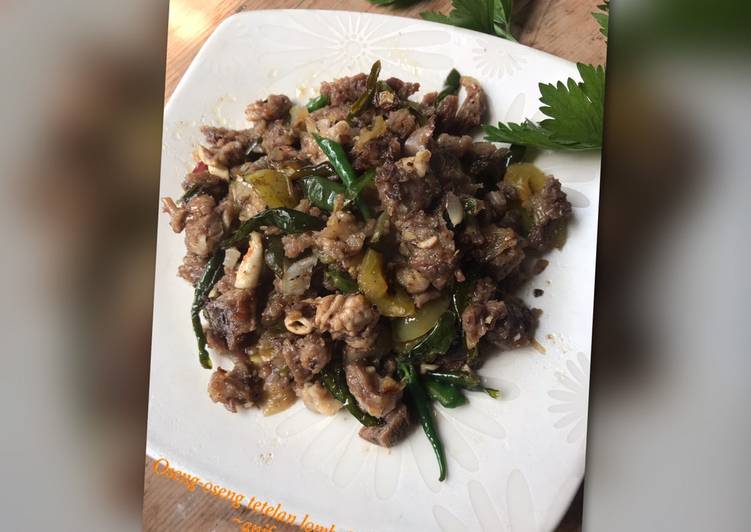 Bumbu Oseng-oseng tetelan lombok ijo | Resep Bumbu Oseng-oseng tetelan lombok ijo Yang Bisa Manjain Lidah
