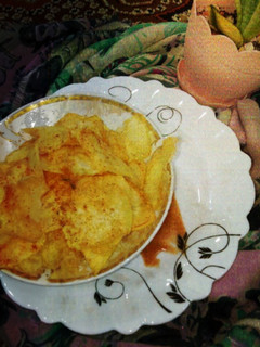 عکسی از دستور چیپس نمکی