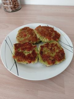 Une photo de Galettes brocolis mozzarella