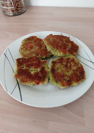 Une photo de Galettes brocolis mozzarella