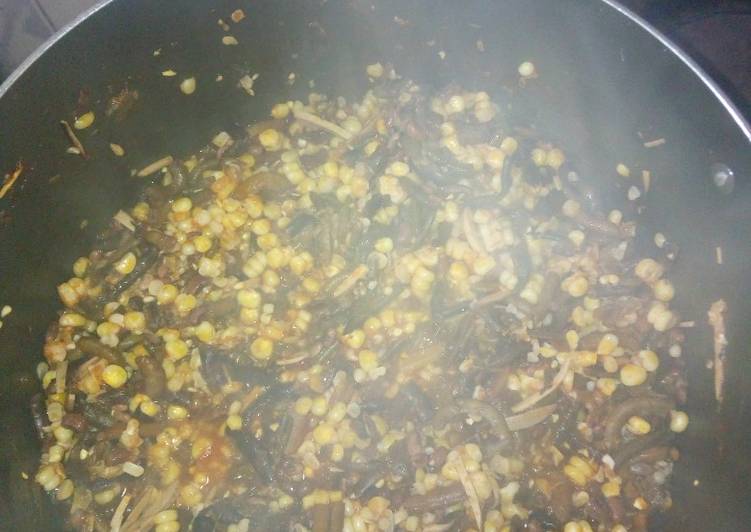 Simple Way to Make Speedy Fresh corn, akidi and ugba