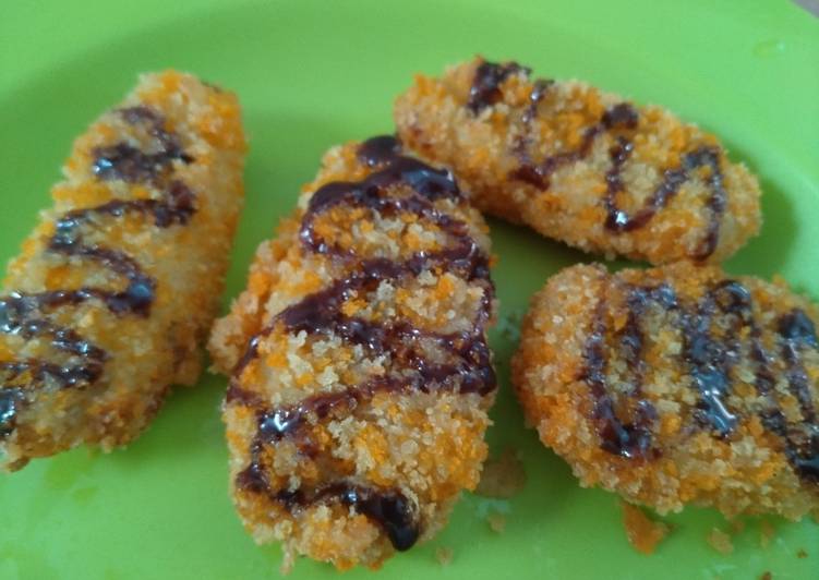 Pisang krispi / pisang nugget / banana nugget suka suka