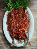 Ikan makarel pedas saos tiram
