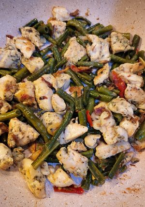 Foto resep 109. Kacang Panjang Cah Ayam