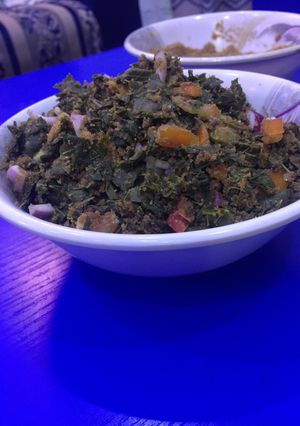 Zogale (moringa salad) ainihin hoton girkin