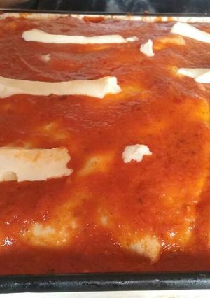 Una foto de Lasagña caseritaaa con zapallito suquini