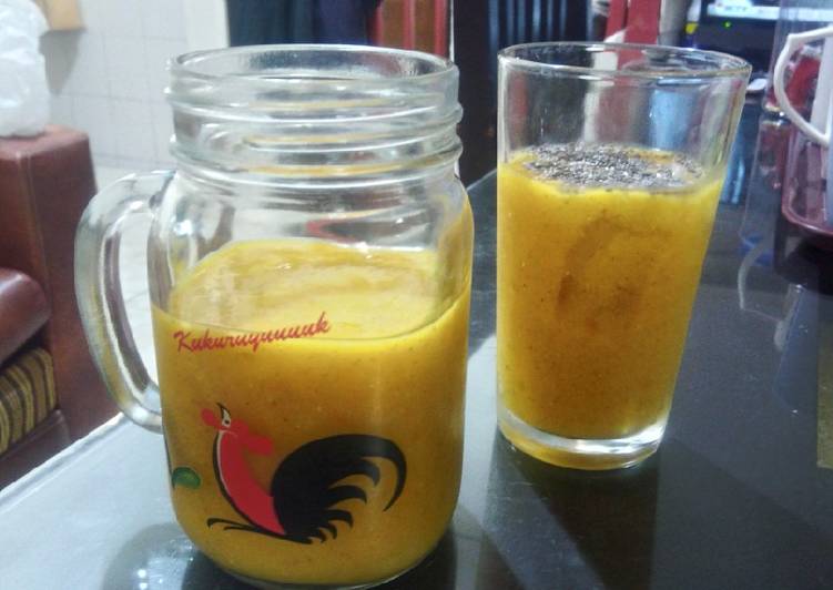 Langkah Mudah untuk Menyiapkan Jus Mangga+Apel, Sempurna