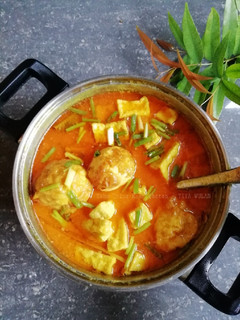 Foto resep Tahu Telur Kuah Santan