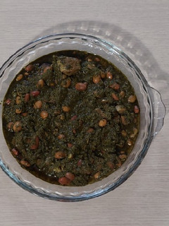 عکسی از دستور قورمه سبزی با لوبیا چیتی