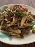 El maitake itame～el sofrito de hongo y cerdo～