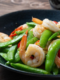 #123 甜豆炒蝦仁 的食譜成品照片