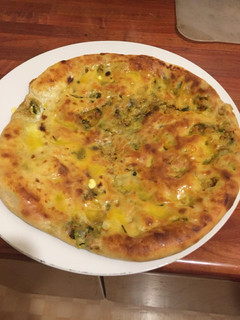 A picture of Qeema Stuffed Naan.
