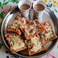 A picture of Veg Chilli Cheese Toast.