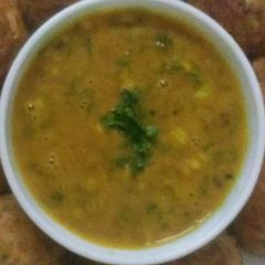 A picture of Raw mango spicy rasam.