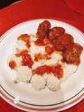 Soutzoukakia with Mashed Potatoes (in the Air Fryer)