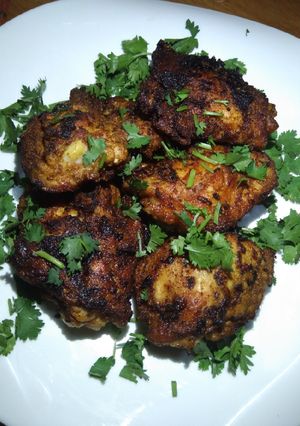A picture of Pan Fried Garlic Chicken.