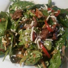 Steak & Spinach Salad w/ Mole Dressing A picture of Steak & Spinach Salad w/ Mole Dressing.