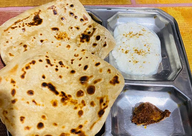 Steps to Make Any-night-of-the-week Plain Paratha