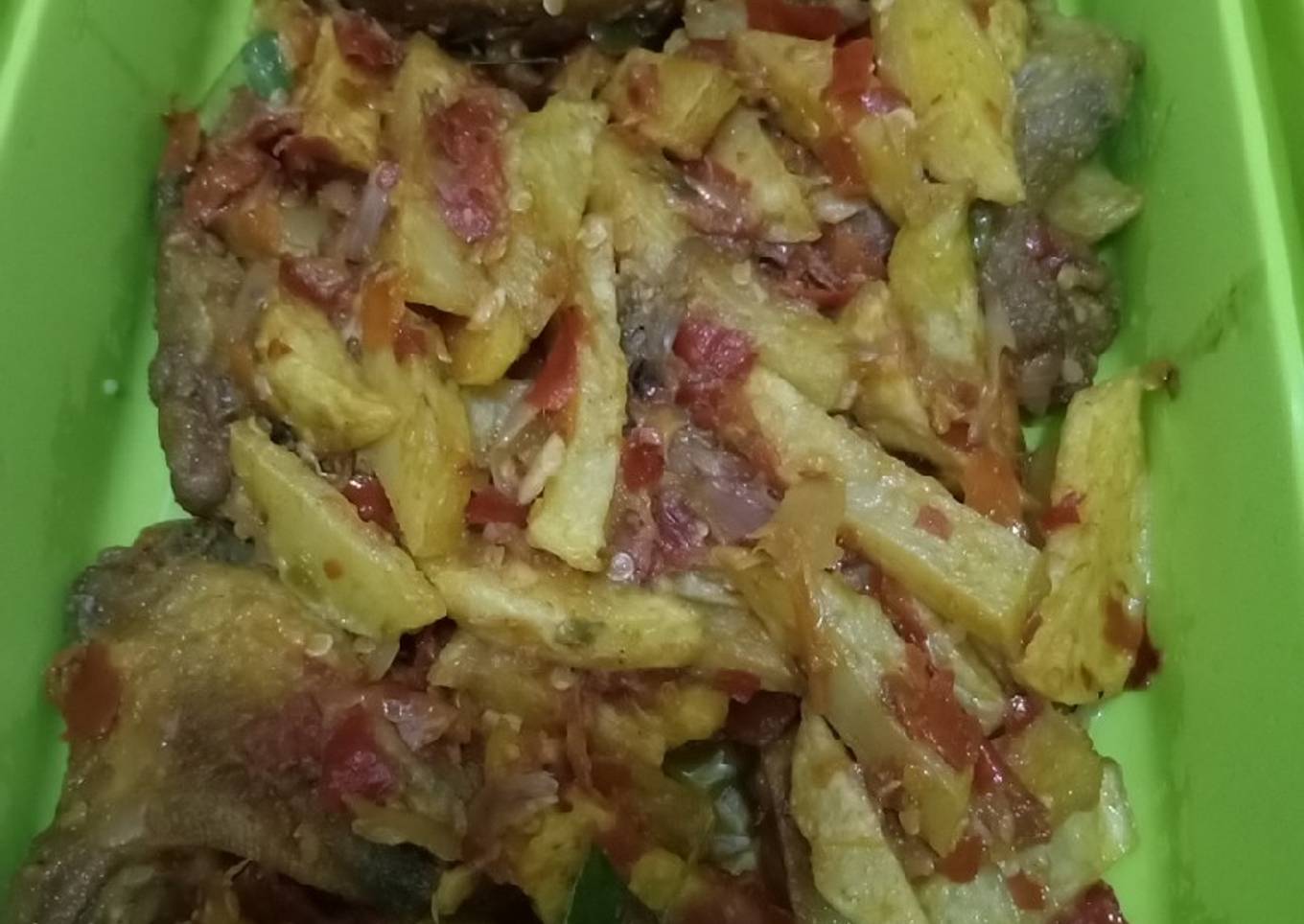 Ayam Balado + Kentang