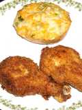 Trutros y alitas de pollo fritas