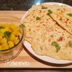 A picture of 2 Ingredient Butter Naan.
