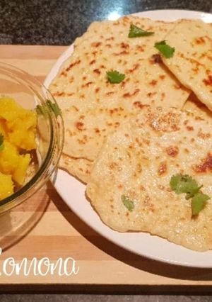 A picture of 2 Ingredient Butter Naan.