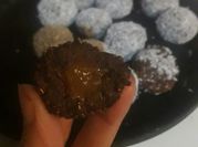 Una foto de brigadeiro cacao