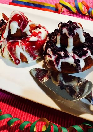 Papanasi-túrófánk recept fotója