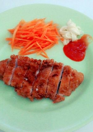 Foto resep 01. Chicken katsu masak simple by makey