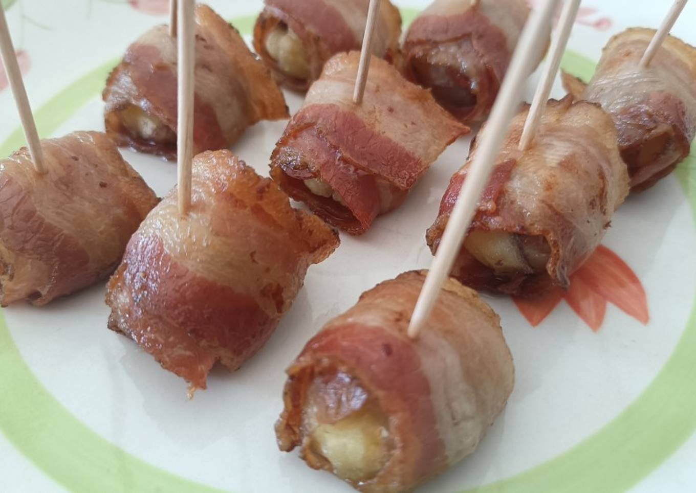 Bacon wrapped chestnuts